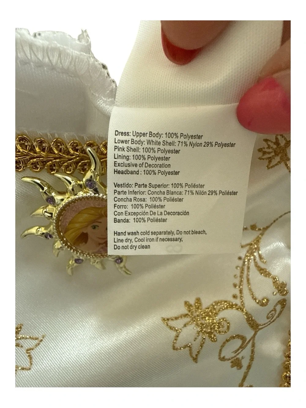 NWOT Disney Tangled Rapunzel Wedding Dress Costume